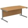 Alpha Plus Bow Front Rectangular Desk -Cheap Office Desks Store 009832