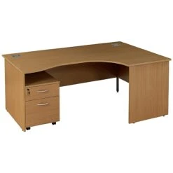 NEXT DAY Solar Ergonomic Panel End Desks With Mobile Pedestal