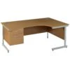 Solar Cantilever Ergonomic Desks With Single Fixed Pedestal 2 Solar Cantilever Ergonomic Desks With Single Fixed Pedestal -Cheap Office Desks Store 014074