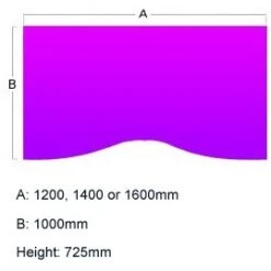 Presence Double Wave Desks -Cheap Office Desks Store 015628
