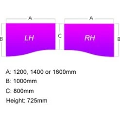 NEXT DAY Vogue White Wave Cantilever Desks -Cheap Office Desks Store 016011