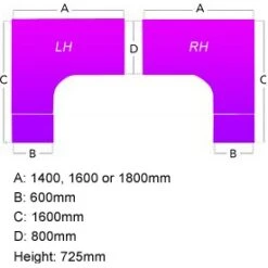 NEXT DAY Vogue White Ergonomic Cantilever Desks With Desk High Pedestal 9 NEXT DAY Vogue White Ergonomic Cantilever Desks With Desk High Pedestal -Cheap Office Desks Store 016347