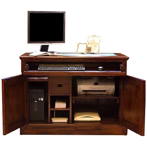Argento Solid Mahogany Computer Desk Hideaway 3 Argento Solid Mahogany Computer Desk Hideaway