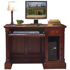 Argento Solid Mahogany Compact Computer Desk -Cheap Office Desks Store 016979