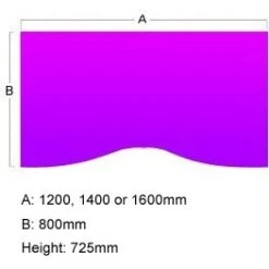 Presence Compact Double Wave Desk 23 Presence Compact Double Wave Desk -Cheap Office Desks Store 027733