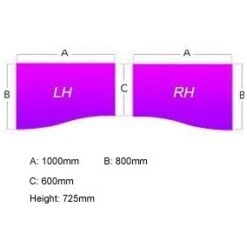 Presence Wave Desk Extension -Cheap Office Desks Store 028106