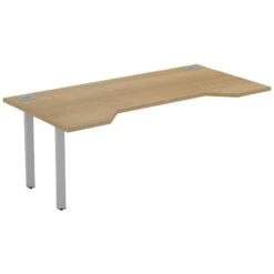Interface Double Wave Single Extension Bench Desks