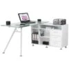Daemon Glass Corner Workstation -Cheap Office Desks Store 032393