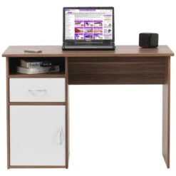 Minnesota Laptop Desk Walnut -Cheap Office Desks Store 032427