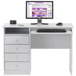 Picasa White Home Office Desk -Cheap Office Desks Store 032457