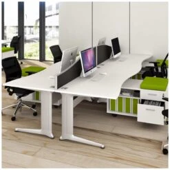 Elite Kassini Double Wave Desks -Cheap Office Desks Store 034292
