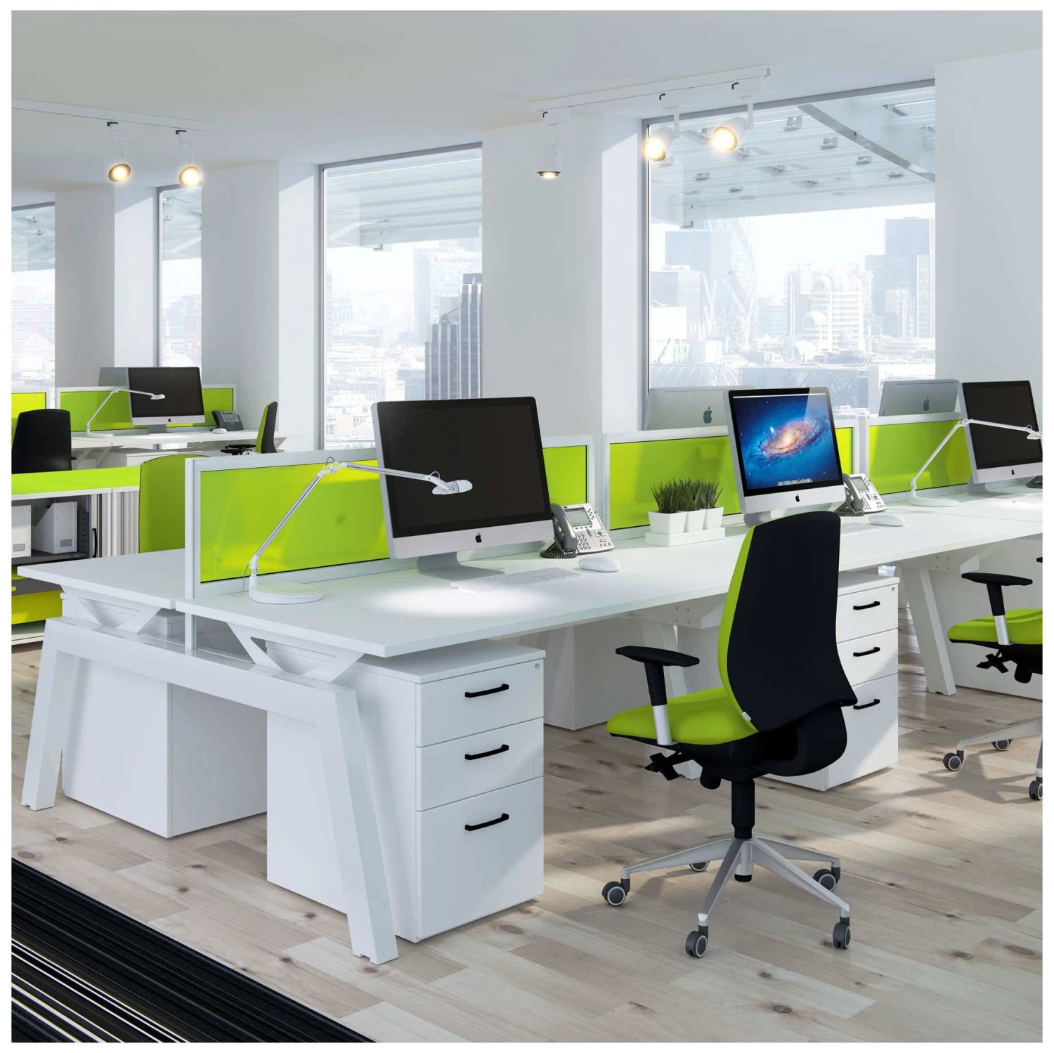 Elite Linnea Elevate Single Bench Desks 5 Elite Linnea Elevate Single Bench Desks - Image 3