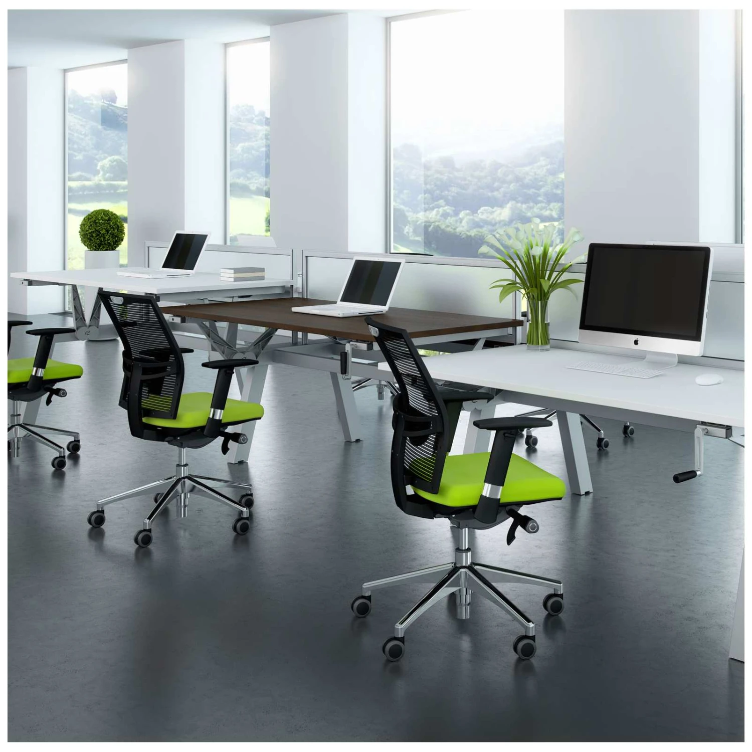 Elite Linnea Elevate Double Bench Desks 6 Elite Linnea Elevate Double Bench Desks - Image 4