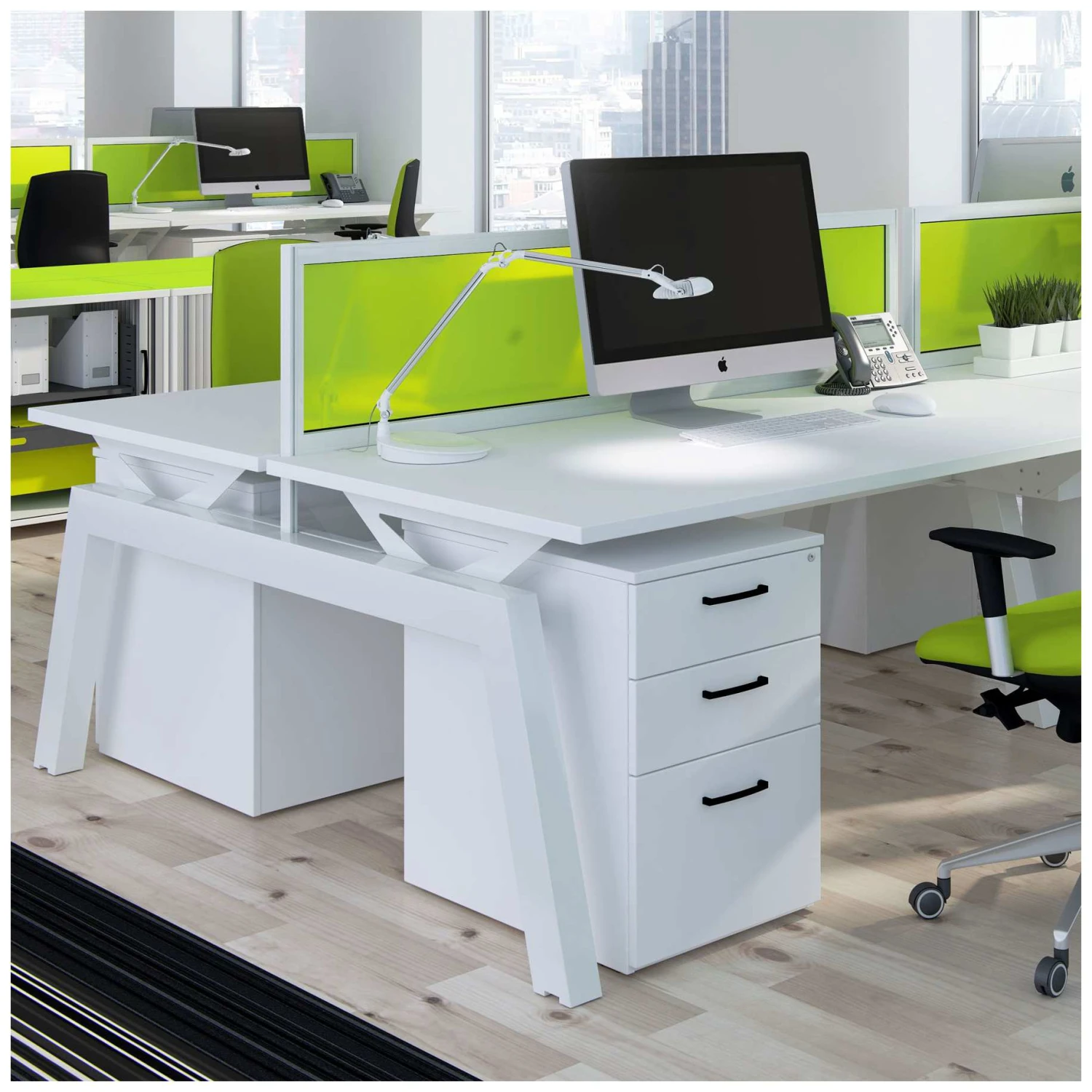 Elite Linnea Elevate Double Bench Desks 4 Elite Linnea Elevate Double Bench Desks - Image 2