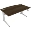 Elite Kassini Height Adjustable Bow Fronted Rectangular Desks -Cheap Office Desks Store 038145