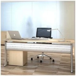 Elite Kassini Height Adjustable Bow Fronted Rectangular Desks -Cheap Office Desks Store 038152