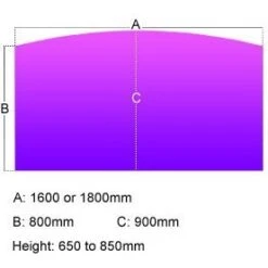 Elite Kassini Height Adjustable Bow Fronted Rectangular Desks -Cheap Office Desks Store 038154