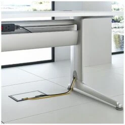 Elite Kassini Height Adjustable D-End Rectangular Desks -Cheap Office Desks Store 038157