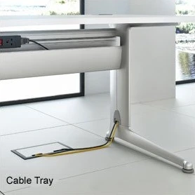 Elite Kassini Height Adjustable Bow Fronted Ergonomic Desks 8 Elite Kassini Height Adjustable Bow Fronted Ergonomic Desks - Image 6