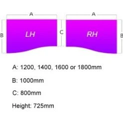 Alpha Plus Wave Combination Desk -Cheap Office Desks Store 044853