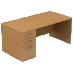 Alpha Plus Rectangular Panel End Combination Desk