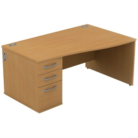 Alpha Plus Wave Panel End Combination Desk 3 Alpha Plus Wave Panel End Combination Desk