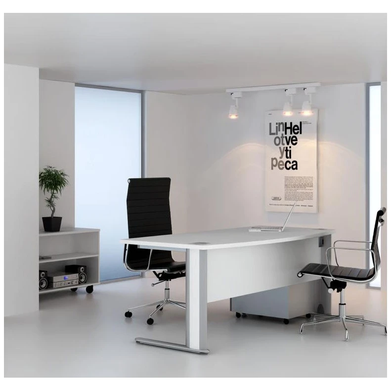 Elite Optima Plus Bow Fronted Rectangular Desks 4 Elite Optima Plus Bow Fronted Rectangular Desks - Image 2