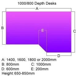 Elite Advance Height Settable Ergonomic Desks -Cheap Office Desks Store 048459