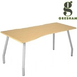 Gresham Script Curved Wave Desks