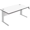 Elite Optima Plus Height Adjustable Bow Fronted Rectangular Desks -Cheap Office Desks Store 053638