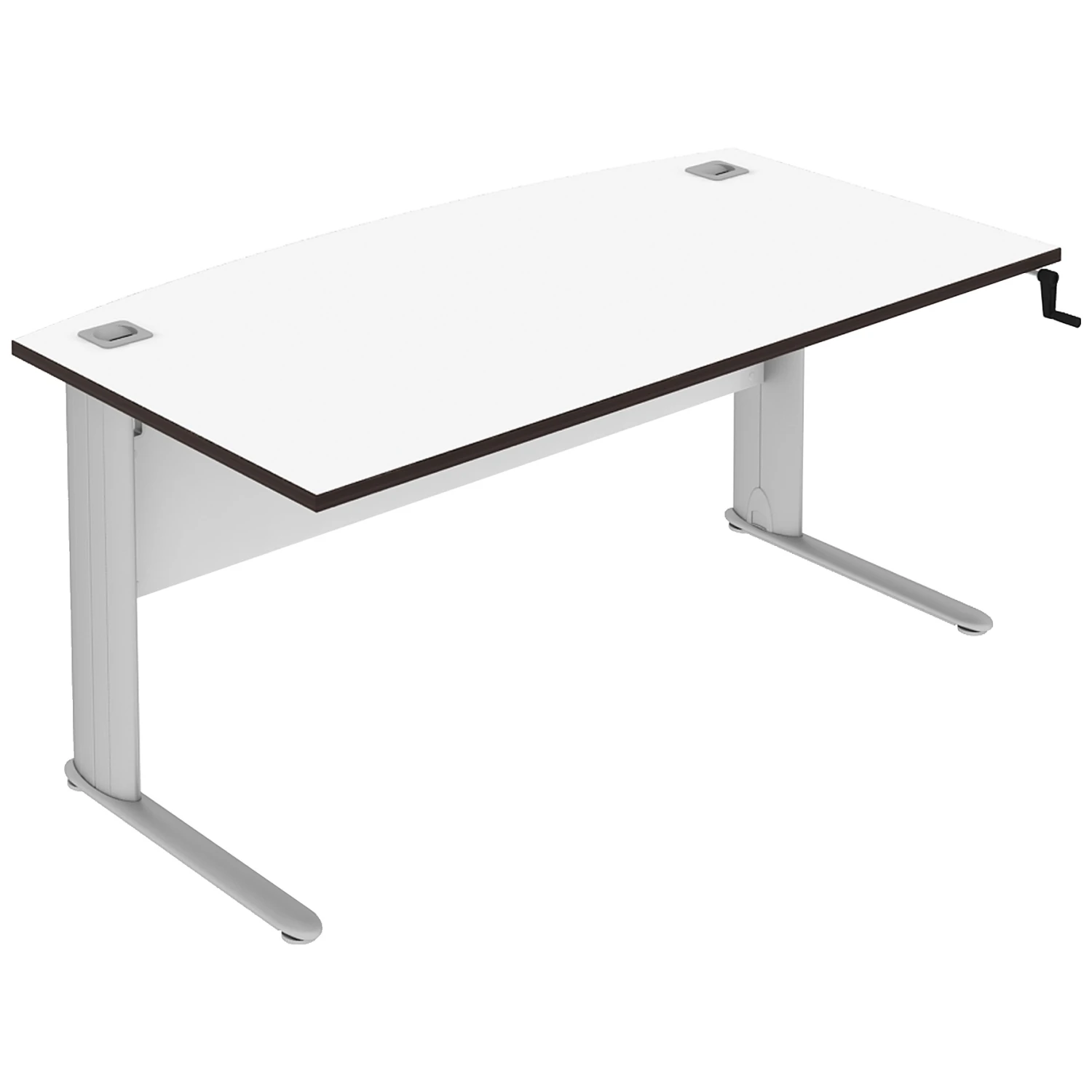 Elite Optima Plus Height Adjustable Bow Fronted Rectangular Desks 3 Elite Optima Plus Height Adjustable Bow Fronted Rectangular Desks