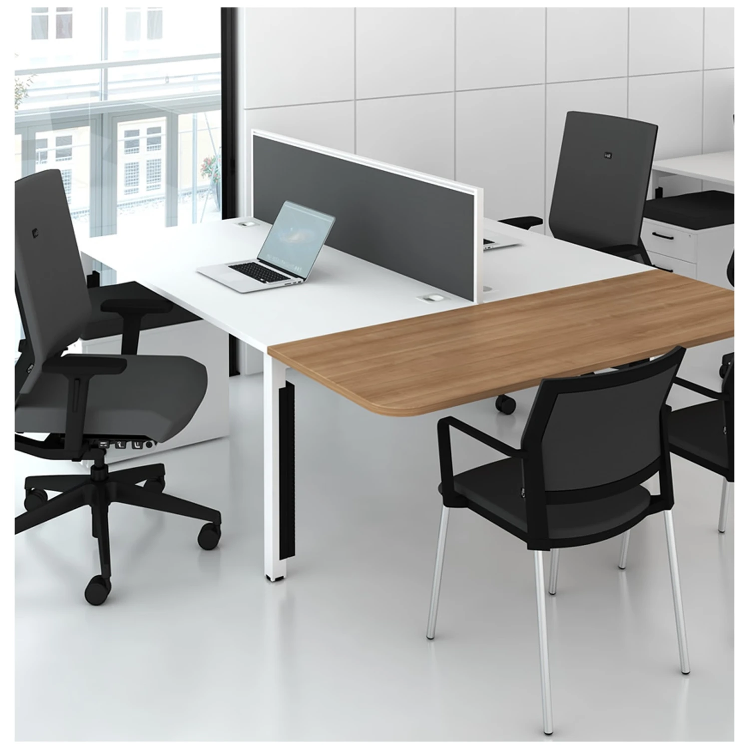 Elite Matrix Bench Straight Meeting Extension 4 Elite Matrix Bench Straight Meeting Extension - Image 2