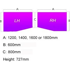 Gresham Script Angled Wave Pedestal Desk 6 Gresham Script Angled Wave Pedestal Desk - Image 4