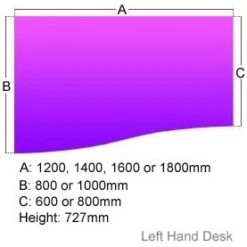 Gresham Script Curved Wave Pedestal Desk 10 Gresham Script Curved Wave Pedestal Desk -Cheap Office Desks Store 061522