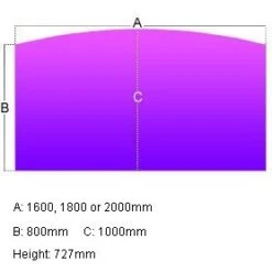 Gresham EX10 Bow Fronted Rectangular Desks -Cheap Office Desks Store 063033