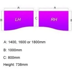 Gresham EX10 Executive Wave Desks -Cheap Office Desks Store 063166