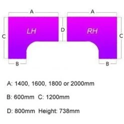 Gresham EX10 Executive Ergonomic Desks 7 Gresham EX10 Executive Ergonomic Desks -Cheap Office Desks Store 063171