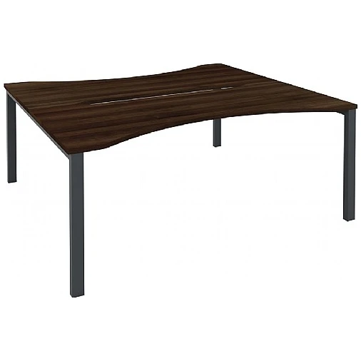 Gresham Mesa Double Wave Double Bench Desks 3 Gresham Mesa Double Wave Double Bench Desks