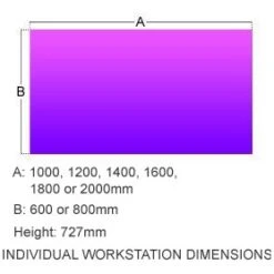 Gresham Mesa Rectangular Double Bench Desks -Cheap Office Desks Store 063306