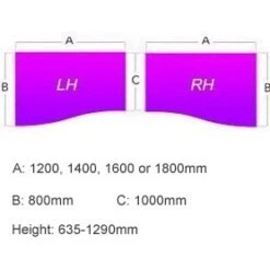 Gresham Rise Sit-Stand Wave Desks -Cheap Office Desks Store 064189