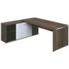 Mokka Executive Rectangular Desks With Support Return -Cheap Office Desks Store 066346