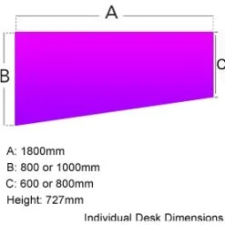 Gresham Bench² Straight Leg Back To Back Angular Starter Desks -Cheap Office Desks Store 066671