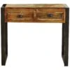 Accrington Reclaimed Wood Console Table 2 Accrington Reclaimed Wood Console Table -Cheap Office Desks Store 070495