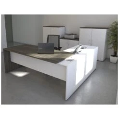 Presence Two Tone Executive Radial Workstation -Cheap Office Desks Store 070966