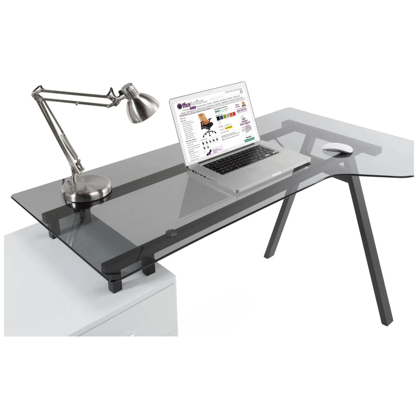 Arctic Ergo Glass Computer Desk 5 Arctic Ergo Glass Computer Desk - Image 3