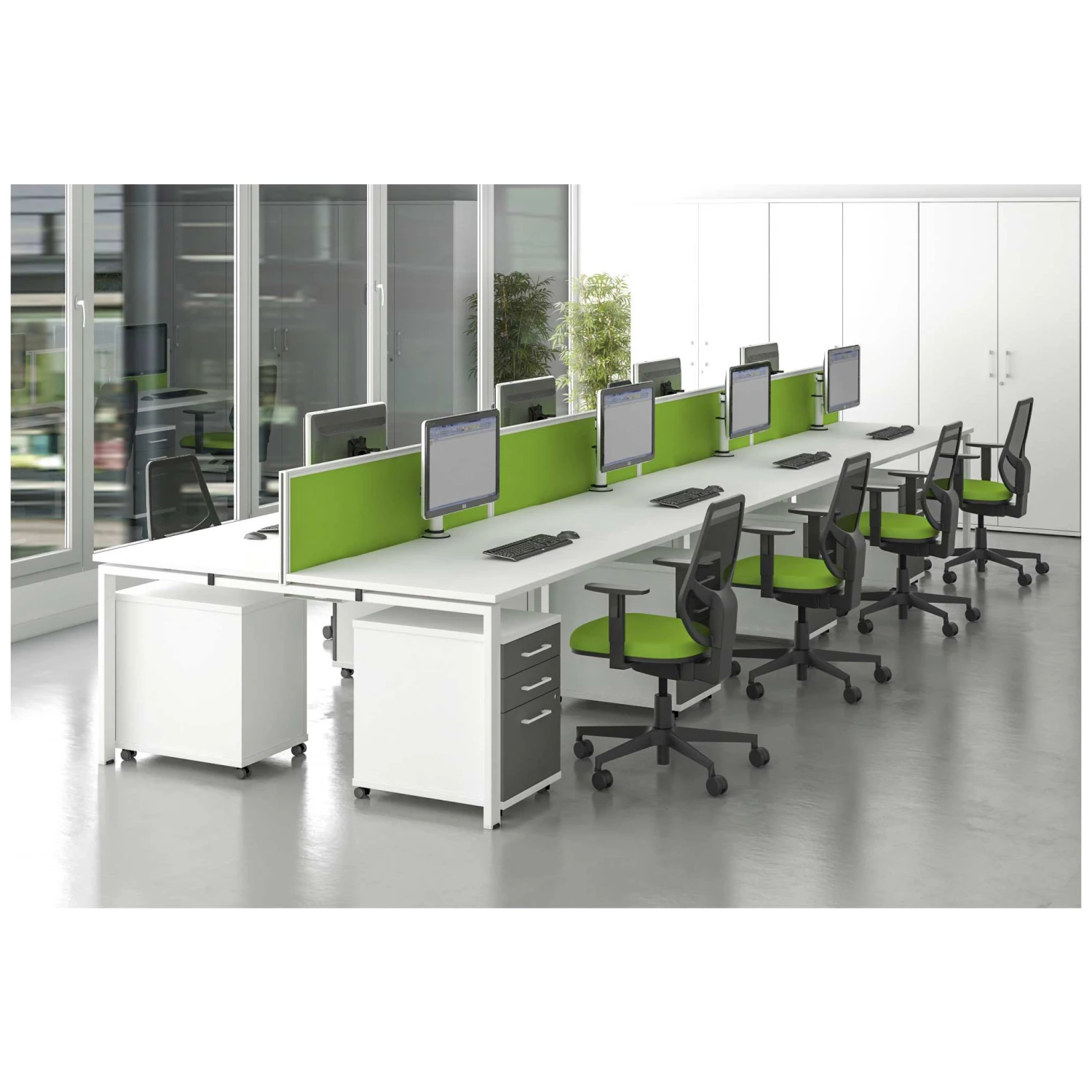Unity Back To Back Bench Desk Cluster 1 5 Unity Back To Back Bench Desk Cluster 1 - Image 3