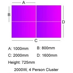 Unity Back To Back Bench Desk Cluster 1 7 Unity Back To Back Bench Desk Cluster 1 - Image 5