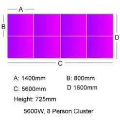 Unity Back To Back Bench Desk Cluster 3 17 Unity Back To Back Bench Desk Cluster 3 -Cheap Office Desks Store 078561