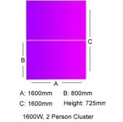 Unity Back To Back Bench Desk Cluster 4 -Cheap Office Desks Store 078565