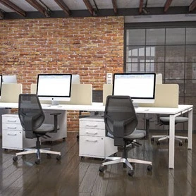 Unity Back To Back Bench Desk Cluster 3 5 Unity Back To Back Bench Desk Cluster 3 - Image 3